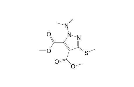 1H-Pyrazole-4,5-dicarboxylic acid, 1-(dimethylamino)-3-(methylthio)-, dimethyl ester