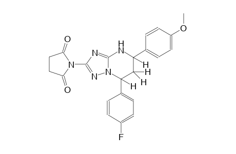 1-[7-(4-fluorophenyl)-5-(4-methoxyphenyl)-4,5,6,7-tetrahydro[1,2,4]triazolo[1,5-a]pyrimidin-2-yl]-2,5-pyrrolidinedione