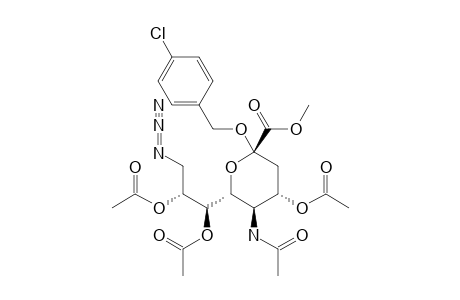 METHYL_(4-CHLOROBENZYL_5-ACETAMIDO-4,7,8-TRI-O-ACETYL-9-AZIDO-3,5,9-TRIDEOXY-D-GLYCERO-ALPHA-D-GALACTO-2-NONULOPYRANOSID)-ONATE