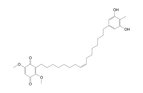 1-(3,6-Dimethox-1,4-benzoquinon-2-yl)-16-(3,5-dihydroxy-4-methylphenyl)8Z-hexadecene