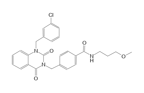 4-[(1-(3-chlorobenzyl)-2,4-dioxo-1,4-dihydro-3(2H)-quinazolinyl)methyl]-N-(3-methoxypropyl)benzamide