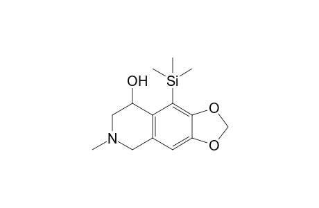 5,6,7,8-Tetrahydro-6-methyl-9-trimethylsilyl-1,3-dioxolo[4,5-g]isoquinolin-8-ol