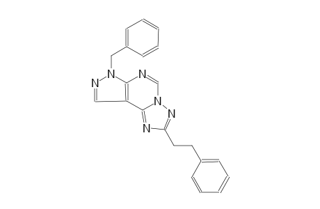 7-benzyl-2-(2-phenylethyl)-7H-pyrazolo[4,3-e][1,2,4]triazolo[1,5-c]pyrimidine