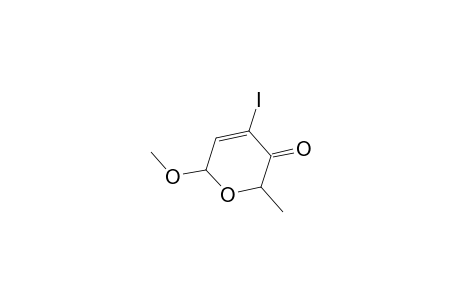 4-iodanyl-2-methoxy-6-methyl-2H-pyran-5-one