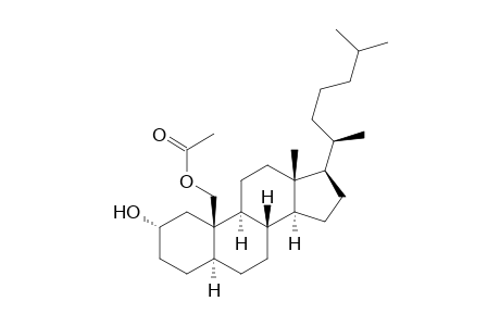 Cholestane-2,19-diol, 19-acetate, (2.alpha.,5.alpha.)-