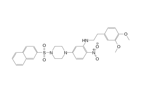 benzeneethanamine, 3,4-dimethoxy-N-[5-[4-(2-naphthalenylsulfonyl)-1-piperazinyl]-2-nitrophenyl]-