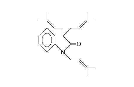 1,3,3-Tris(3-methyl-2-buten-1-yl)-indol-2-one