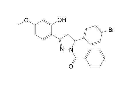 2-[1-benzoyl-5-(4-bromophenyl)-4,5-dihydro-1H-pyrazol-3-yl]-5-methoxyphenol