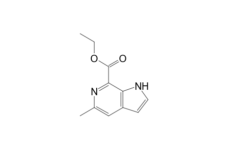 5-methyl-1H-pyrrolo[2,3-c]pyridine-7-carboxylic acid ethylester