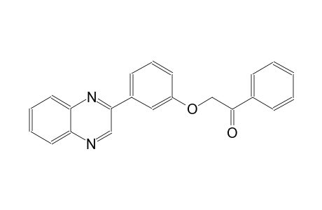 1-phenyl-2-[3-(2-quinoxalinyl)phenoxy]ethanone