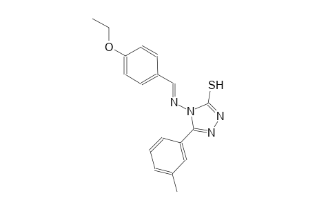 4-{[(E)-(4-ethoxyphenyl)methylidene]amino}-5-(3-methylphenyl)-4H-1,2,4-triazole-3-thiol