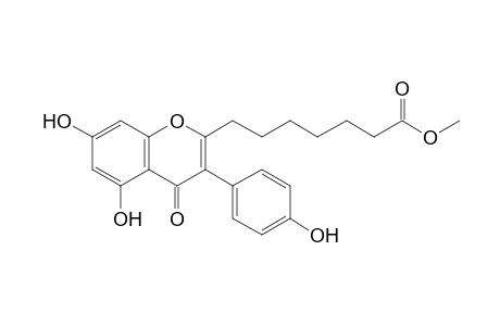 7-[5,7-dihydroxy-3-(4-hydroxyphenyl)-4-keto-chromen-2-yl]enanthic acid methyl ester