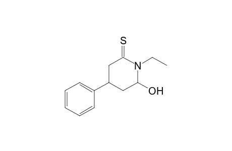 (4SR,6SR)-6-hydroxy-1-ethyl-4-phenylpiperidine-2-thione
