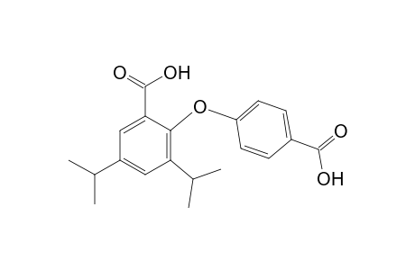 2-(4-carboxyphenoxy)-3,5-di(propan-2-yl)benzoic acid