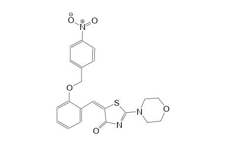 (5E)-2-(4-morpholinyl)-5-{2-[(4-nitrobenzyl)oxy]benzylidene}-1,3-thiazol-4(5H)-one