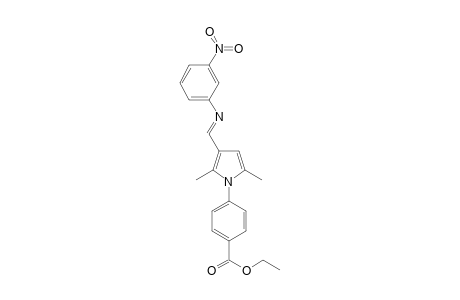 Ethyl 4-(2,5-dimethyl-3-{(E)-[(3-nitrophenyl)imino]methyl}-1H-pyrrol-1-yl)benzoate