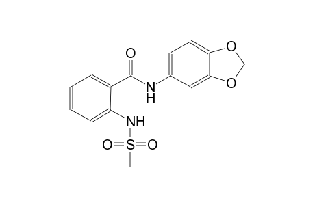 N-(1,3-benzodioxol-5-yl)-2-[(methylsulfonyl)amino]benzamide