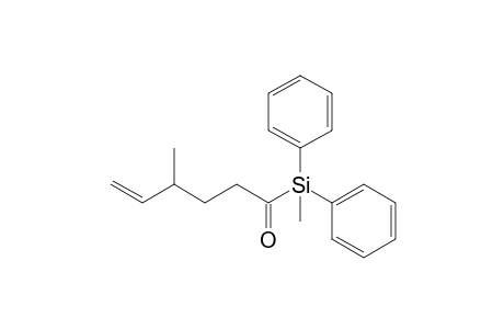 4-Methyl-1-methyldiphenylsilyl-5-hexen-1-one