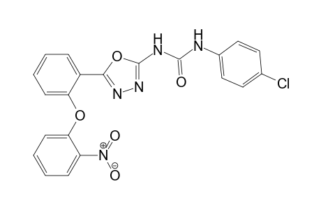 N-{5-[2'-(2"-Nitrophenoxy)phenyl]-1,3,4-oxadiazol-2-yl}-N'-(4'"-chlorophenyl)urea