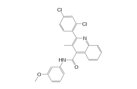 2-(2,4-dichlorophenyl)-N-(3-methoxyphenyl)-3-methyl-4-quinolinecarboxamide