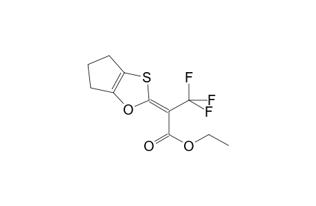 2-(5,6-Dihydro-4H-cyclopenta[1,3]oxathiol-2-ylidene)-3,3,3-trifluoro-propionic acid ethyl ester