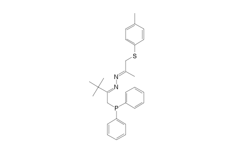 Z,E-1-(DIPHENYLPHOSPHINYL)-2-TERT.-BUTYL-5-METHYL-6-(4-METHYLPHENYLTHIO)-3,4-DIAZA-2,4-HEXADIENE