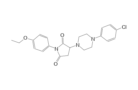 3-[4-(4-chlorophenyl)-1-piperazinyl]-1-(4-ethoxyphenyl)-2,5-pyrrolidinedione