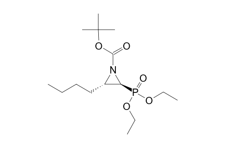 TERT.-BUTYL-(2R*,3R*)-2-BUTYL-3-(DIETHOXYPHOSPHORYL)-AZIRIDINE-1-CARBOXYLATE