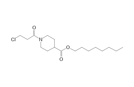 Isonipecotic acid, N-(3-chloropropionyl)-, octyl ester