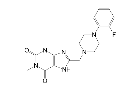 8-{[4-(2-fluorophenyl)-1-piperazinyl]methyl}-1,3-dimethyl-3,7-dihydro-1H-purine-2,6-dione