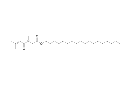 Sarcosine, N-(3-methylbut-2-enoyl)-, octadecyl ester