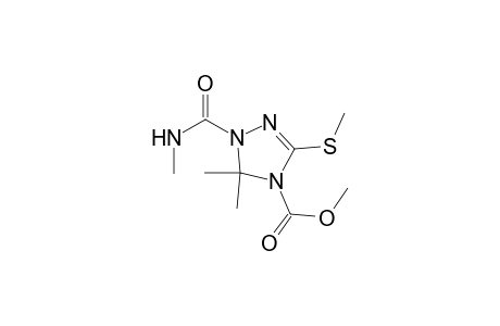 Methyl ester of 1,5-Dihydro-5,5-dimethyl-1-[(methylamino)carbonyl]-3-(methylthio)-4H-1,2,4-triazole-4-carboxylic acid