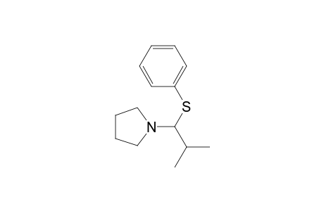 n-(2-Methyl-1-phenylthiopropyl)pyrrolidine