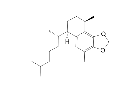 3,8-Dimethyl-1,2-(methylenedioxy)-5-(1,5-dimethylhexyl)-5,6,7,8-tetrahydronaphthalene