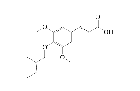 4-O-(2-Methyl-2-butenyl)sinapic Acid