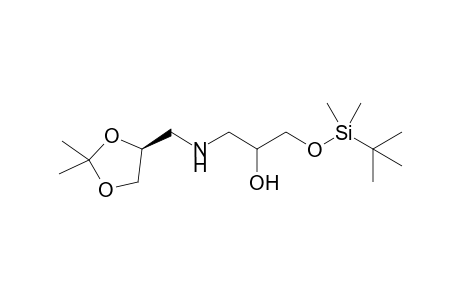 1-[tert-butyl(dimethyl)silyl]oxy-3-[[(4S)-2,2-dimethyl-1,3-dioxolan-4-yl]methylamino]propan-2-ol
