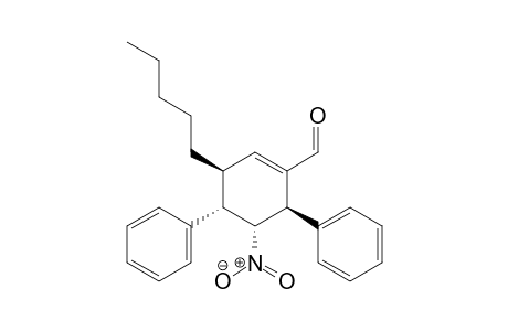 (3S,4S,5R,6R)-5-Nitro-3-pentyl-4,6-diphenylcyclohex-1-enecarbaldehyde