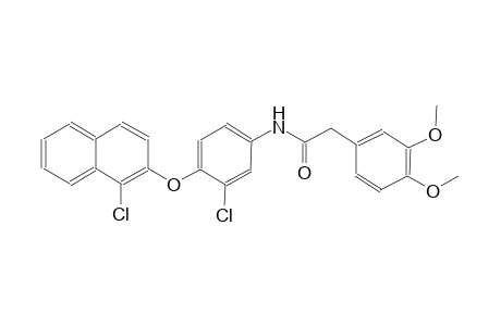 benzeneacetamide, N-[3-chloro-4-[(1-chloro-2-naphthalenyl)oxy]phenyl]-3,4-dimethoxy-