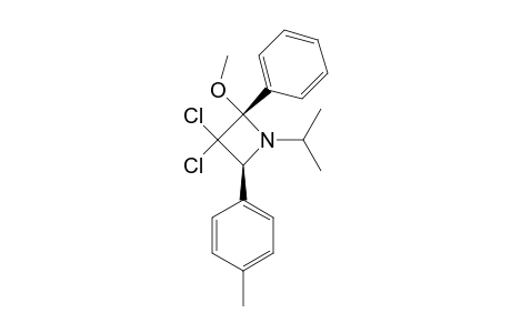 3,3-DICHLORO-1-ISOPROPYL-2-METHOXY-4-(4-METHYLPHENYL)-2-PHENYLAZETIDINE