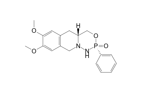 trans-7,8-dimethoxy-2-phenyl-4,4a,5,10-tetrahydro-1H-[1,3,4,2]oxadiazaphosphinino[4,5-b]isoquinoline 2-oxide
