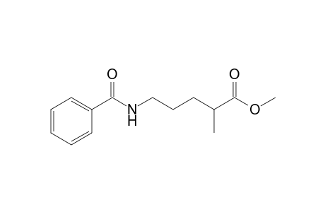 Methyl 5-[N-(benzamido)]-2-methylpentanoate