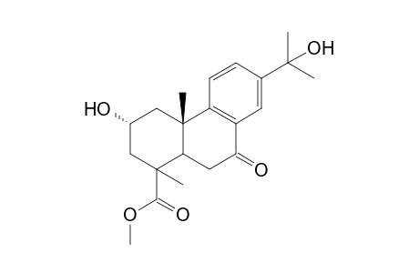 Methyl 13-(1'-hydroxy-1'-methylethyl)-2.alpha.-hydroxy-7-oxo-podocarpa-8,11,13-trien-15-oate