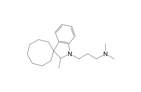 Spiro[cyclooctane-1,3'-[3H]indole]-1'(2'H)-propanamine, N,N,2'-trimethyl-