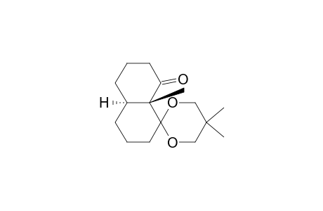 Spiro[1,3-dioxane-2,1'(2'H)-naphthalen]-8'(5'H)-one, hexahydro-5,5,8'a-trimethyl-, trans-(.+-.)-