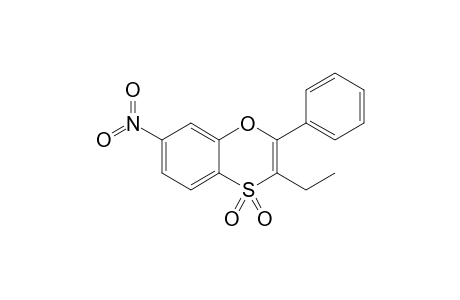 2-Phenyl-3-ethyl-7-nitro-1,4-benzoxathiine-4,4-dioxide