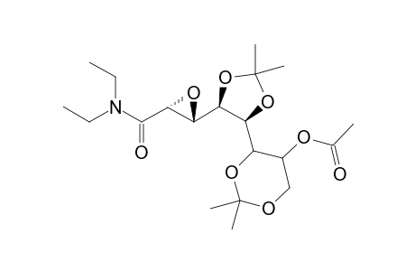 N,N-Diethyl-7-O-acetyl-2,3-anhydro-4,5:6,8-di-O-isopropylidene-D-erythro-L-altro-octanamide