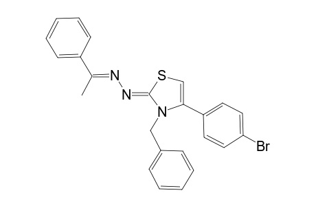 (Z)-3-Benzyl-4-(4-bromophenyl)-2-[(E)-(1-phenylethylidene)hydrazono]-2,3-dihydrothiazole