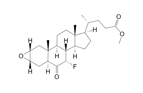2,3a-Epoxy-7a-fluoro-5a-6-keto-cholanoate methyl ester