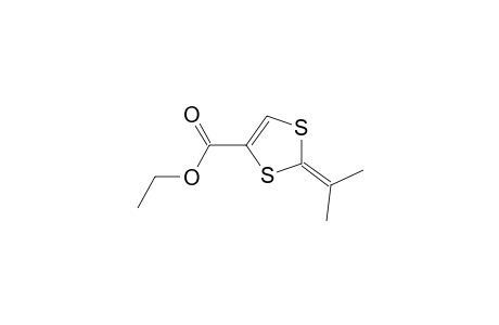 1,3-Dithiole-4-carboxylic acid, 2-(1-methylethylidene)-, ethyl ester