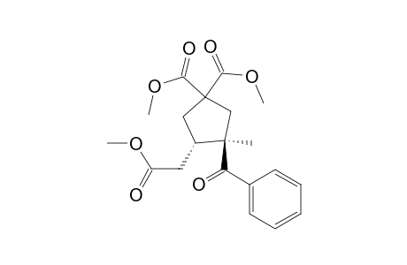 Dimethyl (3R*,4S*)-3-benzoyl-4-[(methoxycarbonyl)methyl]-3-methyl-1,1-cyclopentanedicarboxylate